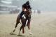 ELMONT, NY - MAY 25: Kentucky Derby, and Preakness winner I'll Have Another is ridden by exercise rider Humberto Gomez at Belmont Park on May 21, 2012 in Elmont, New York. (Photo by Al Bello/Getty Images)