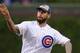 CHICAGO, IL - MAY 08: WWE Champion CM Punk throws out the first pitch before the Chicago Cubs versus the Atlanta Braves game on May 8, 2012 at Wrigley Field in Chicago, Illinois. (Photo by David Banks/Getty Images)