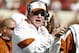 AUSTIN, TX - NOVEMBER 5: Head coach Mack Brown of the Texas Longhorns on the sidelines against the Texas Tech Red Raiders on November 5, 2011 at Darrell K. Royal-Texas Memorial Stadium in Austin, Texas. Texas beat Texas Tech 52-20. (Photo by Erich Schlegel/Getty Images)