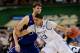 NEW ORLEANS, LA - APRIL 02: Anthony Davis #23 of the Kentucky Wildcats drives on Jeff Withey #5 of the Kansas Jayhawks in the second half in the National Championship Game of the 2012 NCAA Division I Men's Basketball Tournament at the Mercedes-Benz Superdome on April 2, 2012 in New Orleans, Louisiana. (Photo by Ronald Martinez/Getty Images)