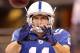 INDIANAPOLIS - SEPTEMBER 02: Anthony Gonzalez #11 of the Indianapolis Colts catches a pass before the NFL preseason game against the Cincinnati Bengals at Lucas Oil Stadium on September 2, 2010 in Indianapolis, Indiana. (Photo by Andy Lyons/Getty Images)