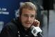 NEWARK, NJ - MAY 29: Dustin Brown #23 of the Los Angeles Kings speaks during Media Day for the 2012 Stanley Cup Final at Prudential Center on May 29, 2012 in Newark, New Jersey. (Photo by Bruce Bennett/Getty Images)