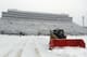 STATE COLLEGE, PA - OCTOBER 29: A general view of Beaver Stadium while snow is being removed from the field before the game between the Penn State Nittany Lions and the Illinois Fighting Illini on October 29, 2011 at Beaver Stadium in State College, Pennsylvania. (Photo by Justin K. Aller/Getty Images)