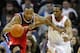 CHARLOTTE, NC - JANUARY 28: Rashard Lewis #9 of the Washington Wizards and Derrick Brown #4 of the Charlotte Bobcats battle for a ball during their game at Time Warner Cable Arena on January 28, 2012 in Charlotte, North Carolina. NOTE TO USER: User expressly acknowledges and agrees that, by downloading and or using this photograph, User is consenting to the terms and conditions of the Getty Images License Agreement. (Photo by Streeter Lecka/Getty Images)