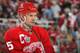 DETROIT - MAY 24: Nicklas Lidstrom #5 of the Detroit Red Wings prepares for action against the Pittsburgh Penguins during game one of the 2008 NHL Stanley Cup Finals at Joe Louis Arena on May 24, 2008 in Detroit, Michigan. (Photo by Bruce Bennett/Getty Images)