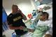 Devin Johnson in his hospital bed.