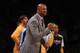 Monty Williams may have been composed on the outside at the NBA Lottery, but he was doing this inside.