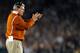 PASADENA, CA - JANUARY 07: Head Coach Mack Brown of the Texas Longhorns stands on the sidelines during the Citi BCS National Championship game against the Alabama Crimson Tide at the Rose Bowl on January 7, 2010 in Pasadena, California. (Photo by Kevork Djansezian/Getty Images)