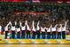 BEIJING - AUGUST 24: The United States team waves to the crowd after receiving the gold medal in the men's basketball final during Day 16 of the Beijing 2008 Olympic Games at the Beijing Olympic Basketball Gymnasium on August 24, 2008 in Beijing, China. (Photo by Jed Jacobsohn/Getty Images)