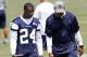 IRVING, TX - MAY 5: Morris Claiborne #24 of the Dallas Cowboys attends rookie mini camp on May 5, 2012 at the Valley Ranch Complex in Irving, Texas. Claiborne is sidelined with a wrist injury. (Photo by Layne Murdoch/Getty Images)