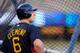 LOS ANGELES, CA - APRIL 29: Jeff Clement #6 of the Pittsburgh Pirates during batting practice prior to the start of the baseball game against Los Angeles Dodgers on April 29, 2010 at Dodger Stadium in Los Angeles, California. (Photo by Kevork Djansezian/Getty Images)