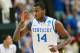 ATLANTA, GA - MARCH 25: Michael Kidd-Gilchrist #14 of the Kentucky Wildcats clelebrates a three-pointer against the Baylor Bears in the first half during the 2012 NCAA Men's Basketball South Regional Final at the Georgia Dome on March 25, 2012 in Atlanta, Georgia. (Photo by Kevin C. Cox/Getty Images)