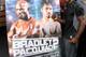 LOS ANGELES, CA - MAY 29: Timothy Bradley stands in front of a placard advertising Bradley Paquiao 2, which would happen if he wins their upcoming fight in June, at a media workout at Fortune Gym on May 29, 2012 in Los Angeles, California. The workout is in advance of Bradley's upcoming WBO welterweight championship fight against Manny Pacquiao on June 9 at the MGM Grand in Las Vegas. (Photo by Stephen Dunn/Getty Images)