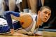 DURHAM, NC - MARCH 03: Austin Rivers #0 of the Duke Blue Devils looks up after falling to the ground against the North Carolina Tar Heels during their game at Cameron Indoor Stadium on March 3, 2012 in Durham, North Carolina. (Photo by Streeter Lecka/Getty Images)