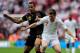 LONDON, ENGLAND - JUNE 02: Moussa Dembele of Belgium and James Milner of England battle for the ball during the international friendly match between England and Belgium at Wembley Stadium on June 2, 2012 in London, England. (Photo by Shaun Botterill/Getty Images)