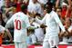 LONDON, ENGLAND - JUNE 02: Danny Welbeck of England celebrates with Ashley Young after scoring the first goal of the match during the international friendly match between England and Belgium at Wembley Stadium on June 2, 2012 in London, England. (Photo by Clive Mason/Getty Images)