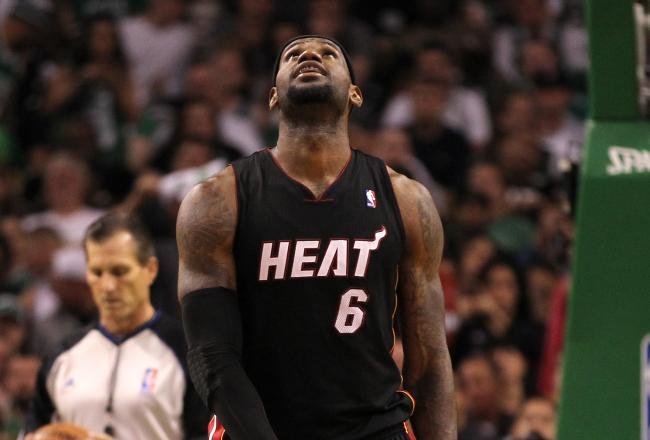 LeBron James 25th point of the night tied the game at 74.