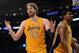LOS ANGELES, CA - MAY 12: Pau Gasol #16 of the Los Angeles Lakers reacts to being called for a foul while taking on the Denver Nuggets in Game Seven of the Western Conference Quarterfinals in the 2012 NBA Playoffs on May 12, 2012 at Staples Center in Los Angeles, California. NOTE TO USER: User expressly acknowledges and agrees that, by downloading and or using this photograph, User is consenting to the terms and conditions of the Getty Images License Agreement. (Photo by Harry How/Getty Images)