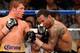 LAS VEGAS, NV - MAY 05: (L-R) Canelo Alvarez throws a left to the head of Shane Mosley during their WBC super welterweight title fight at the MGM Grand Garden Arena on May 5, 2012 in Las Vegas, Nevada. (Photo by Ethan Miller/Getty Images)