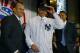 Torre and A-Rod at Rodriguez's introductory press conference way back in 2004, with Derek Jeter in the background.