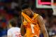 ATLANTA, GA - MARCH 11: Scotty Hopson #32 of the Tennessee Volunteers reacts during their 74 to 85 loss to the Florida Gators in the quarterfinals of the SEC Men's Basketball Tournament at Georgia Dome on March 11, 2011 in Atlanta, Georgia. (Photo by Kevin C. Cox/Getty Images)