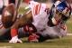 INDIANAPOLIS, IN - FEBRUARY 05: Wide receiver Mario Manningham #82 of the New York Giants has a pass broken up by Patrick Chung #25 of the New England Patriots during the first half of Super Bowl XLVI at Lucas Oil Stadium on February 5, 2012 in Indianapolis, Indiana. (Photo by Ezra Shaw/Getty Images)