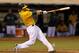 Colin Cowgill blasts first Oakland home run