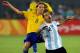 BEIJING - AUGUST 19: Lucas of Brazil fouls Javier Mascherano of Argentina during the men's football semifinal match between Argentina and Brazil at Workers' Stadium on Day 11 of the Beijing 2008 Olympic Games on August 19, 2008 in Beijing, China. (Photo by Shaun Botterill/Getty Images)