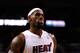 MIAMI, FL - JUNE 05: LeBron James #6 of the Miami Heat looks on against the Boston Celtics in Game Five of the Eastern Conference Finals in the 2012 NBA Playoffs on June 5, 2012 at American Airlines Arena in Miami, Florida. NOTE TO USER: User expressly acknowledges and agrees that, by downloading and or using this photograph, User is consenting to the terms and conditions of the Getty Images License Agreement. (Photo by Mike Ehrmann/Getty Images)