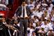 Erik Spoelstra is facing growing criticism for his decisions about Chris Bosh's playing time.