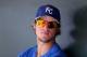 SURPRISE, AZ - MARCH 12: Wil Myers #70 of the Kansas City Royals in the dugout during the spring training game against the San Francisco Giants at Surprise Stadium on March 12, 2012 in Surprise, Arizona. (Photo by Christian Petersen/Getty Images)