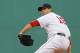 BOSTON, MA - MAY 31: Josh Beckett #19 of the Boston Red Sox pitches against the Detroit Tigers at Fenway Park May 31, 2012 in Boston, Massachusetts. (Photo by Jim Rogash/Getty Images)