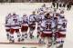 NEWARK, NJ - MAY 19: The New York Rangers celebrate their 3 to 0 win over the New Jersey Devils in Game Three of the Eastern Conference Final during the 2012 NHL Stanley Cup Playoffs at the Prudential Center on May 19, 2012 in Newark, New Jersey. (Photo by Bruce Bennett/Getty Images)