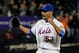 NEW YORK, NY - JUNE 01: Johan Santana #57 of the New York Mets celebrates after pitching a no hitter against the St. Louis Cardinals at CitiField on June 1, 2012 in the Flushing neighborhood of the Queens borough of New York City. Johan Santana pitches the first no hitter in Mets history. Mets defeated the Cardinals 8-0. (Photo by Mike Stobe/Getty Images)