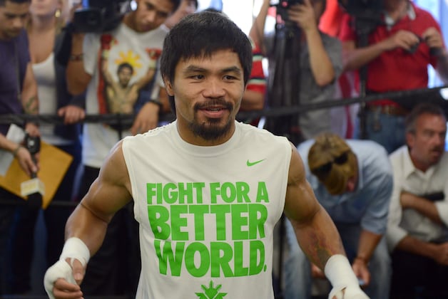 Manny Pacquiao Says Boxing, and Life, Is Still Serious Business