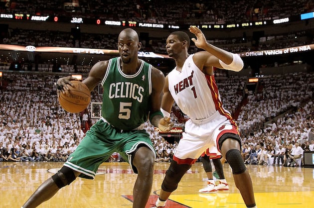 Chris Bosh Injury: Kevin Garnett Too Tough to Stop Even with a Healthy Bosh