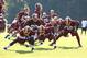 ASHBURN, VA - JULY 29: Washington Redskins players stretch during the first day of training camp at Redskins Park on July 29, 2011 in Ashburn, Virginia. (Photo by Mitchell Layton/Getty Images)