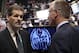 Kings' Assistant GM Ron Hextall and Flyers' GM Paul Holmgren chat at last year's NHL Entry Draft.