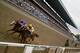 ELMONT, NY - JUNE 09: Rags to Riches, riden by John Velzquez (L), crosses the finish line ahead of Curlin, riden by Robby Albarado, during the 139th Belmont Stakes June 9, 2007 at Belmont Park in Elmont, New York. Rags to Riches would go on to be the first filly to win the Belmont Stakes in 102 years. (Photo by Matthew Stockman/Getty Images)