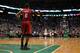 BOSTON, MA - JUNE 07: LeBron James #6 of the Miami Heat stands on court against the Boston Celtics in Game Six of the Eastern Conference Finals in the 2012 NBA Playoffs on June 7, 2012 at TD Garden in Boston, Massachusetts. NOTE TO USER: User expressly acknowledges and agrees that, by downloading and or using this photograph, User is consenting to the terms and conditions of the Getty Images License Agreement. (Photo by Jim Rogash/Getty Images)
