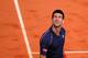 PARIS, FRANCE - JUNE 08: Novak Djokovic of Serbia celebrates victory in his men's singles semi final match against Roger Federer of Switzerland during day 13 of the French Open at Roland Garros on June 8, 2012 in Paris, France. (Photo by Mike Hewitt/Getty Images)