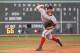 BOSTON, MA - JUNE 8: Stephen Strasburg #37 of the Washington Nationals throws in the first inning against Boston Red Sox at Fenway Park June 8, 2012 in Boston, Massachusetts. (Photo by Jim Rogash/Getty Images)
