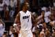 MIAMI, FL - JUNE 09: Chris Bosh #1 of the Miami Heat reacts in the first half while taking on the Boston Celtics in Game Seven of the Eastern Conference Finals in the 2012 NBA Playoffs on June 9, 2012 at American Airlines Arena in Miami, Florida. NOTE TO USER: User expressly acknowledges and agrees that, by downloading and or using this photograph, User is consenting to the terms and conditions of the Getty Images License Agreement. (Photo by Mike Ehrmann/Getty Images)