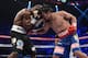 LAS VEGAS, NV - JUNE 09: (R-L) Manny Pacquiao lands a right to the body of Timothy Bradley during their WBO welterweight title fight at MGM Grand Garden Arena on June 9, 2012 in Las Vegas, Nevada. (Photo by Kevork Djansezian/Getty Images)