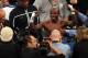 LAS VEGAS, NV - JUNE 09: Timothy Bradley has his hand raised in victory after defeating Manny Pacquiao by split decision to win the WBO welterweight championship at MGM Grand Garden Arena on June 9, 2012 in Las Vegas, Nevada. (Photo by Jeff Bottari/Getty Images)