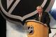 MONTREAL - JUNE 26: Toronto Maple Leafs President & GM Brian Burke speaks at the podium during the first round of the 2009 NHL Entry Draft at the Bell Centre on June 26, 2009 in Montreal, Quebec, Canada. (Photo by Bruce Bennett/Getty Images)