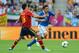 GDANSK, POLAND - JUNE 10: Andrea Pirlo of Italy goes past Sergio Busquets of Spain during the UEFA EURO 2012 group C match between Spain and Italy at The Municipal Stadium on June 10, 2012 in Gdansk, Poland. (Photo by Shaun Botterill/Getty Images)