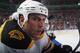 BUFFALO, NY - NOVEMBER 03: Milan Lucic #17 of the Boston Bruins watches from the bench during the game against the Buffalo Sabres at the HSBC Arena on November 3, 2010 in Buffalo, New York. The Bruins defeated the Sabres 5-2. (Photo by Bruce Bennett/Getty Images)