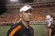STILLWATER, OK - SEPTEMBER 8: Head Coach Mike Gundy of the Oklahoma State Cowboys looks across the field after the game against the Arizona Wildcats on September 8, 2011 at Boone Pickens Stadium in Stillwater, Oklahoma. Oklahoma State defeated Arizona 37-14. (Photo by Brett Deering/Getty Images)