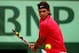 PARIS, FRANCE - JUNE 10: Rafael Nadal of Spain plays a backhand during the men's singles final against Novak Djokovic of Serbia on day 15 of the French Open at Roland Garros on June 10, 2012 in Paris, France. (Photo by Clive Brunskill/Getty Images)